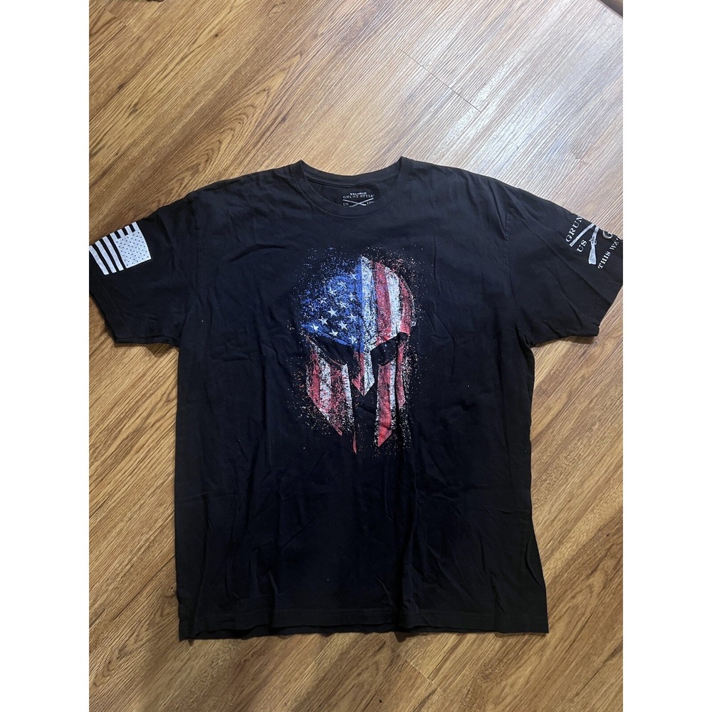 Grunt Style T-Shirt american spartan- Black 2xl